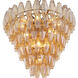 Benini 17 Light 25.59 inch Antique Brass Chandelier Ceiling Light, Small