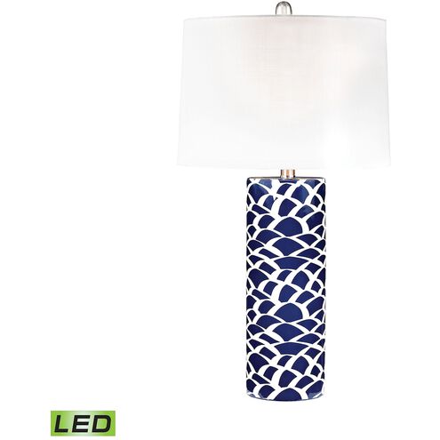 Scale Sketch 28 inch 9.5 watt Navy Table Lamp Portable Light in LED, 3-Way