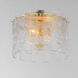 Warren 2 Light 14.5 inch Gold Leaf Flush Mount Ceiling Light