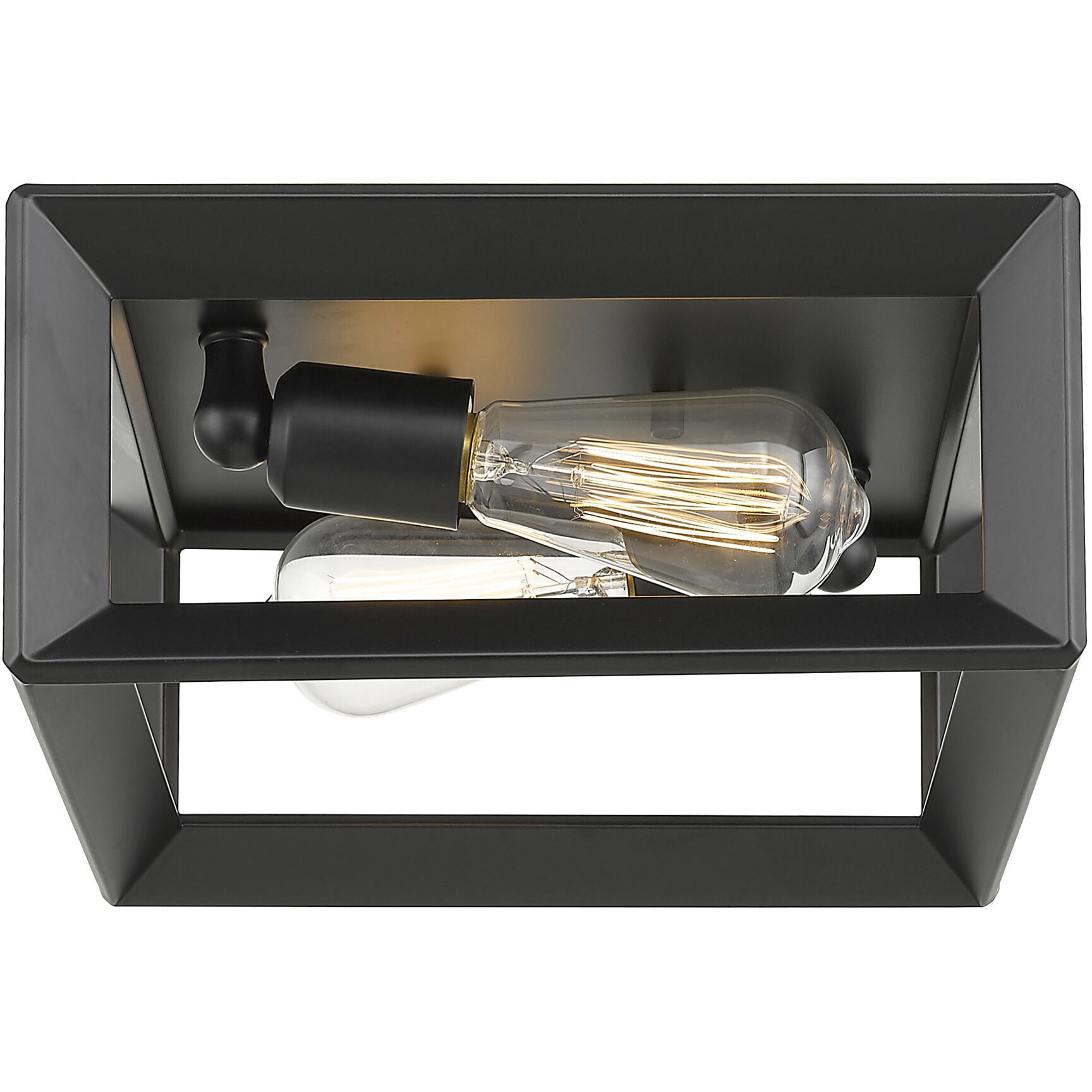 Smyth 2 Light 11.5 inch Matte Black Flush Mount Ceiling Light