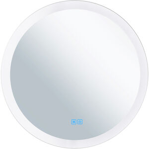 Armanno 23.62 X 23.62 inch Matte White Mirror, Round