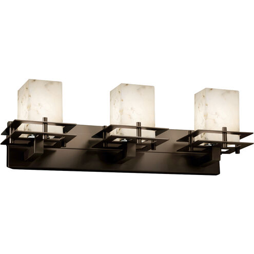Alabaster Rocks LED 27 inch Dark Bronze Bath Bar Wall Light, Metropolis