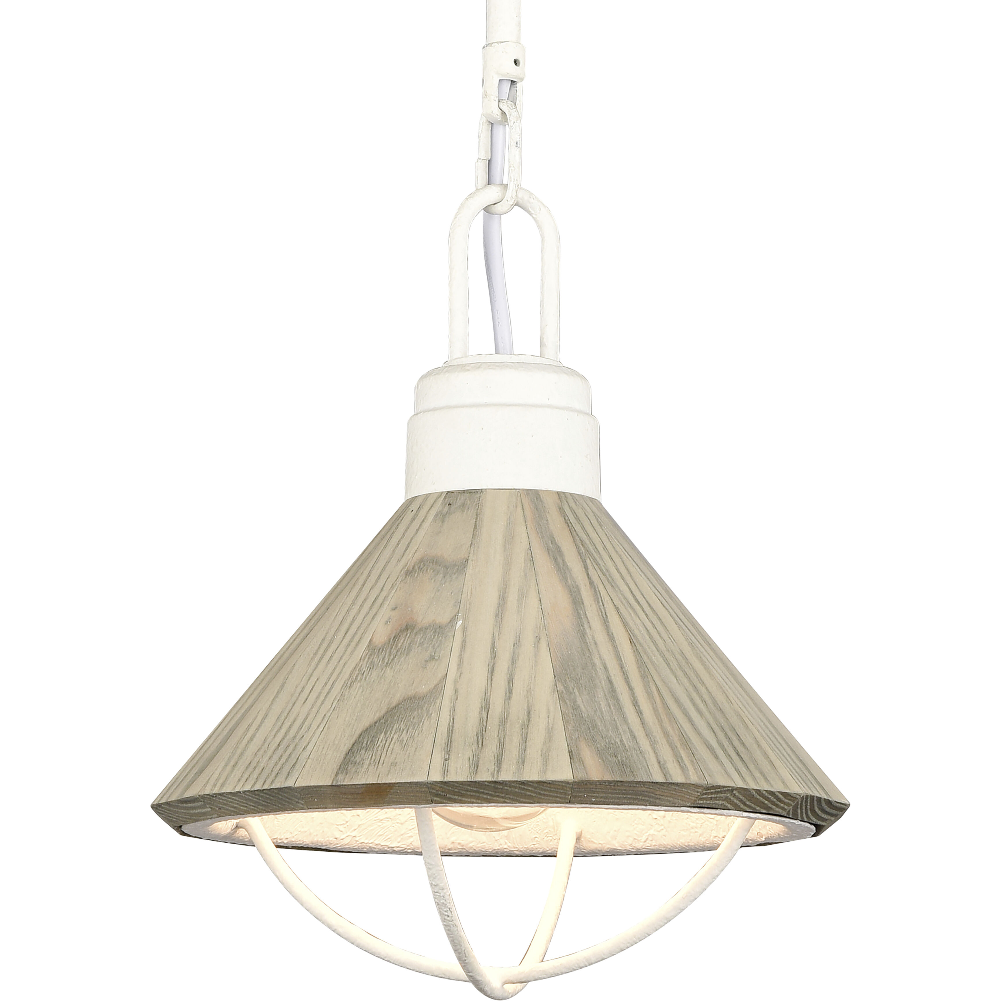 Cape May 1 Light 9 inch White Coral Mini Pendant Ceiling Light