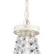 Sterling 1 Light 11 inch Clear with Antique White Mini Pendant Ceiling Light