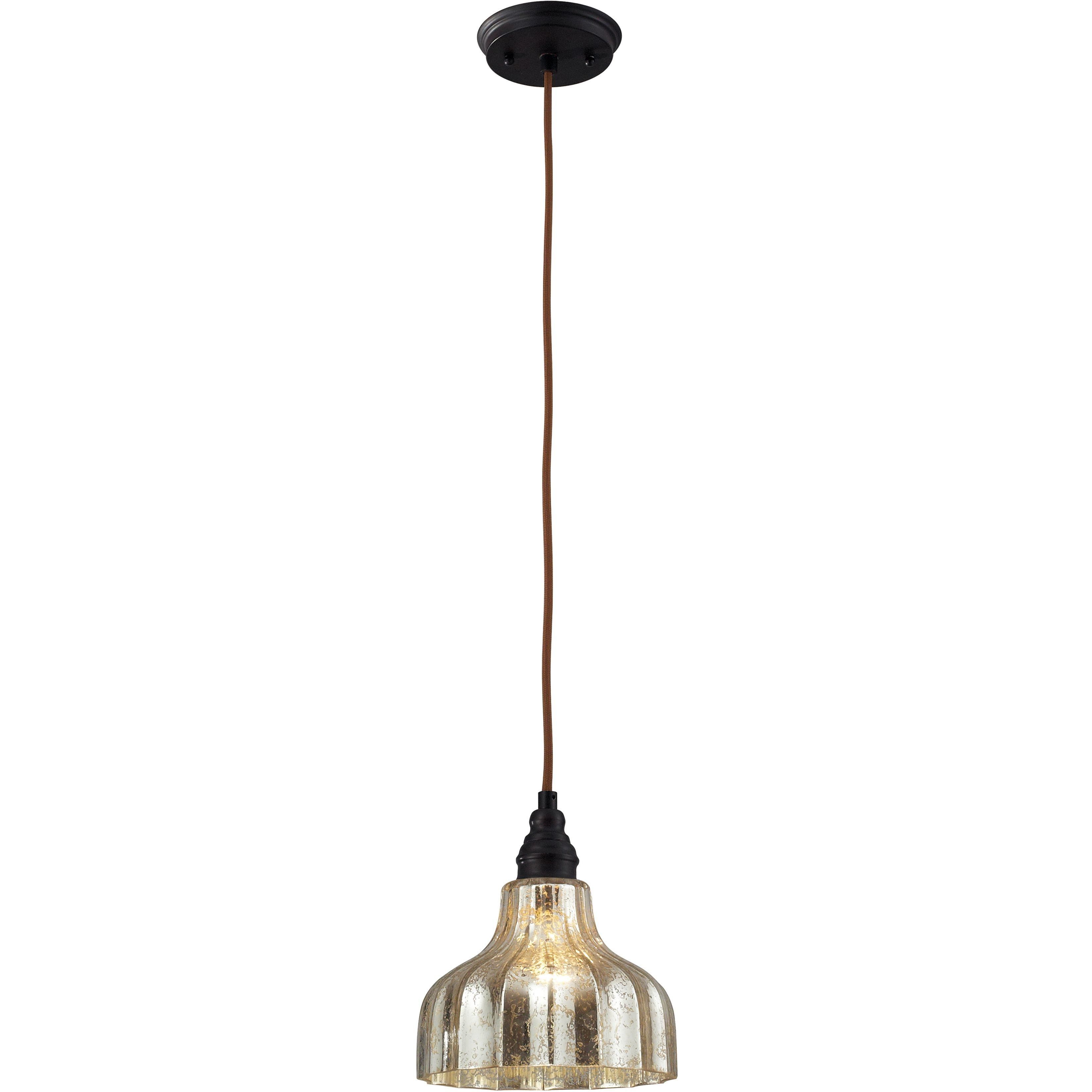 Danica 1 Light 8 inch Oil Rubbed Bronze Pendant Ceiling Light