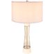 Contemporary 30.2 inch 40.00 watt White/Bronze Table Lamp Portable Light