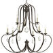 Anjoux 9 Light 34 inch Antique Bronze Chandelier Ceiling Light