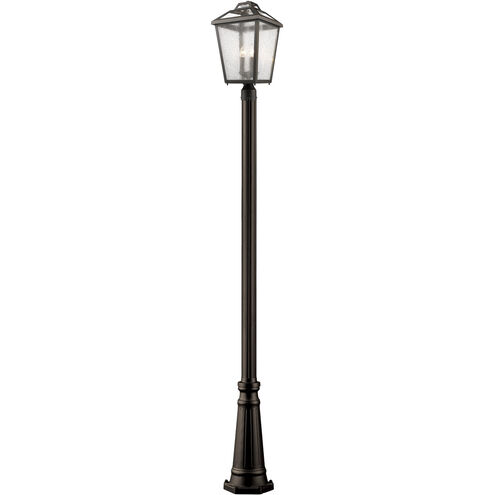 Bayland 3 Light 114 inch Oil Rubbed Bronze Outdoor Post Mounted Fixture in 14.77