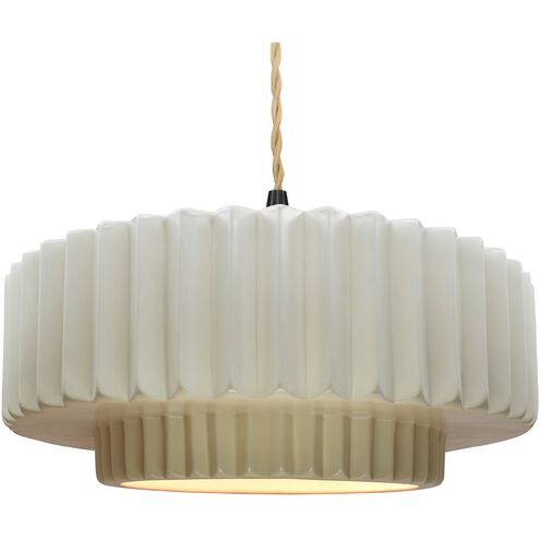 Radiance LED 16.25 inch Matte White and Matte Black Pendant Ceiling Light