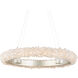 Iconoclast LED 32 inch Contemporary Silver Leaf and Contemporary Silver Chandelier Ceiling Light