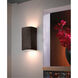 Ambiance Rectangle LED 5.25 inch Antique Patina Wall Sconce Wall Light, Small