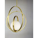 Coronet 1 Light 21 inch Satin Brass Single Pendant Ceiling Light