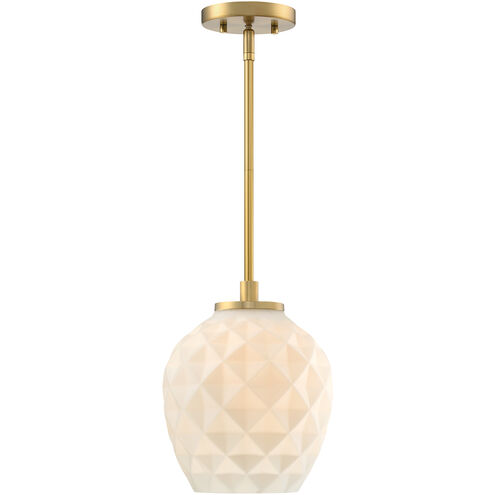 Dita 1 Light 9 inch Brushed Gold Pendant Ceiling Light