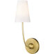 Shannon 1 Light 5.25 inch Rubbed Brass Wall Sconce Wall Light