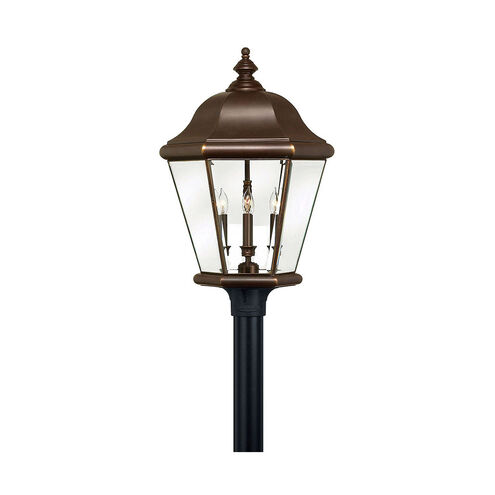 Clifton Park 4 Light 27 inch Copper Bronze Outdoor Post/Pier Mount Lantern, Extra Large