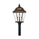 Clifton Park 4 Light 27 inch Copper Bronze Outdoor Post/Pier Mount Lantern, Extra Large