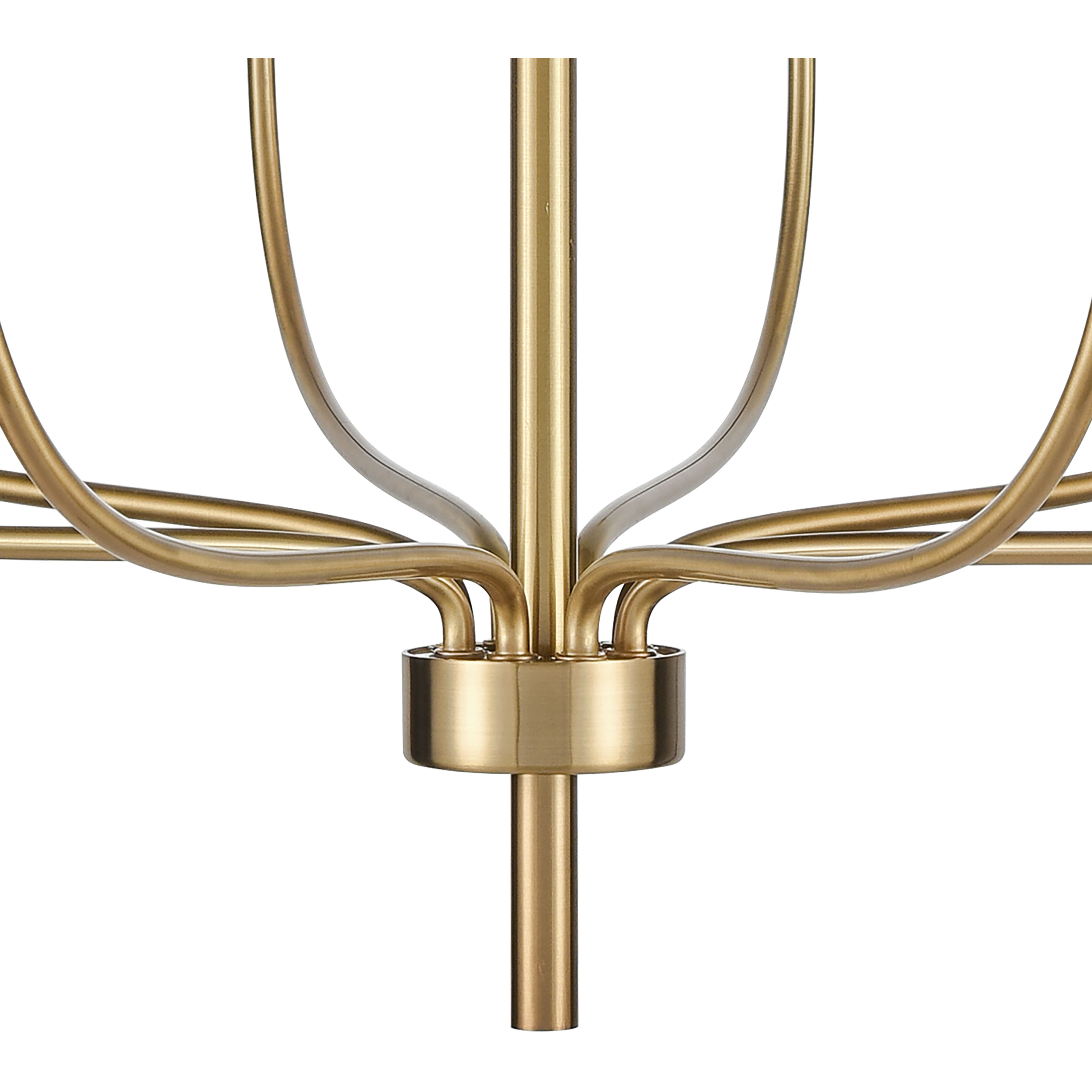 Newland 8 Light 34 inch Satin Brass Chandelier Ceiling Light