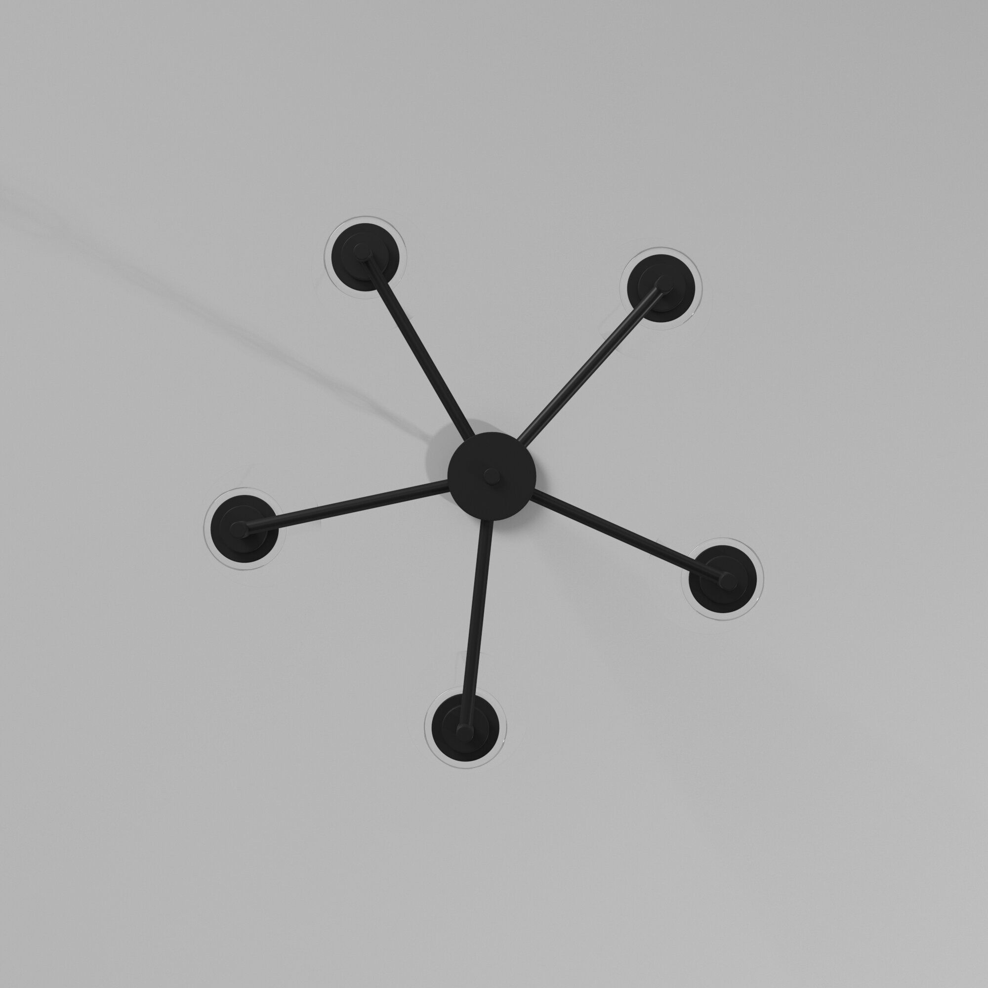 Westin 5 Light 24 inch Matte Black Chandelier Ceiling Light