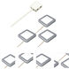 Radianz 120V LED 3 inch Silver Undercabinet Lighting