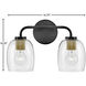 Percy LED 14.75 inch Black Bath Light Wall Light