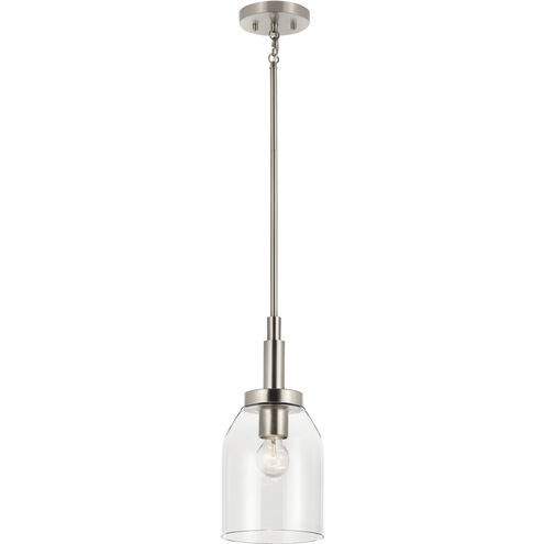 Madden 1 Light Brushed Nickel Mini Pendant Ceiling Light