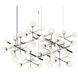 Nebula LED 61 inch Satin Nickel Chandelier Ceiling Light