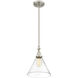 Drake 1 Light 10 inch Satin Nickel Pendant Ceiling Light, Essentials
