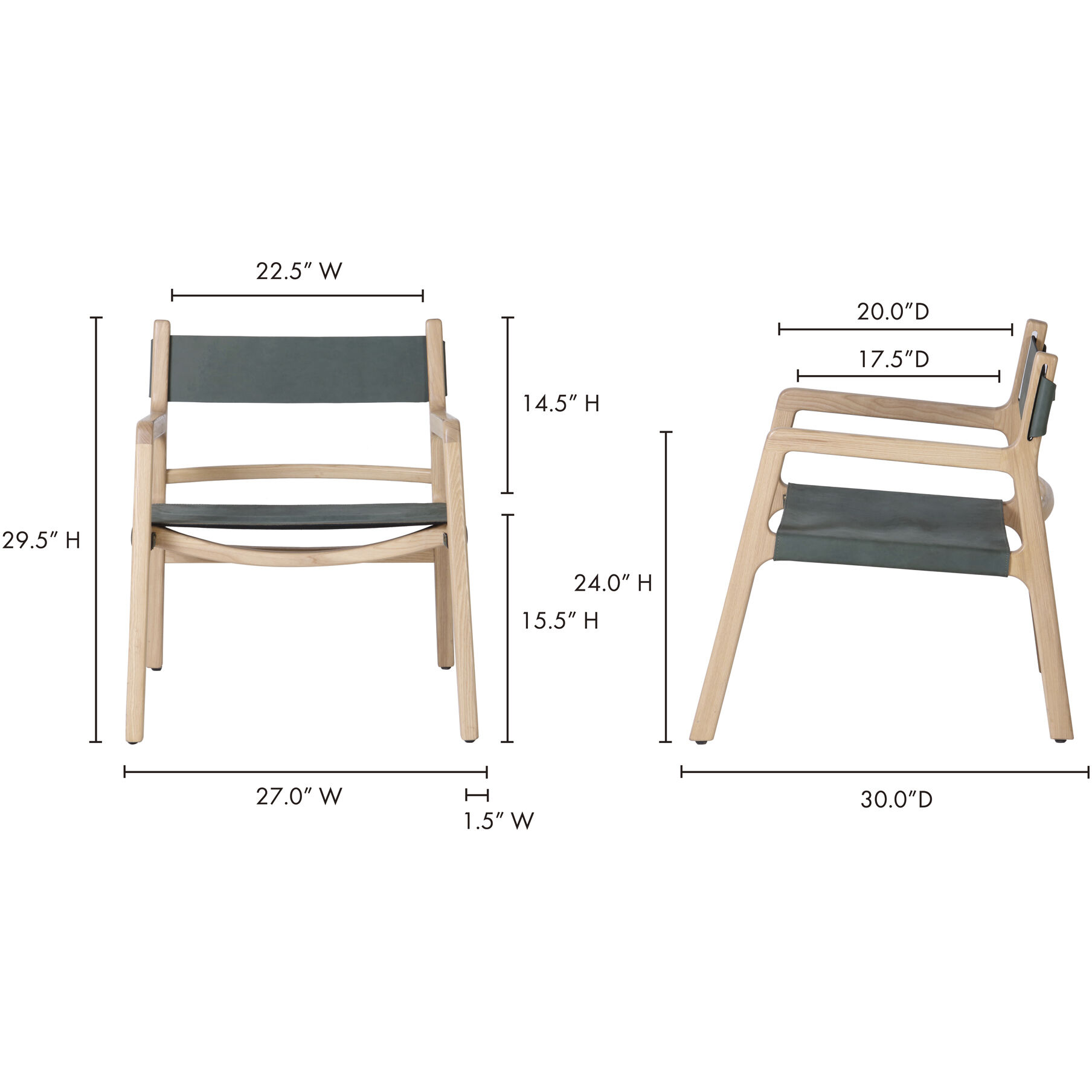 Kolding Dark Green Chair