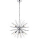 Timber 8 Light 20 inch Chrome Pendant Ceiling Light