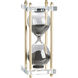 Modern Black and Gold and Clear Hourglass