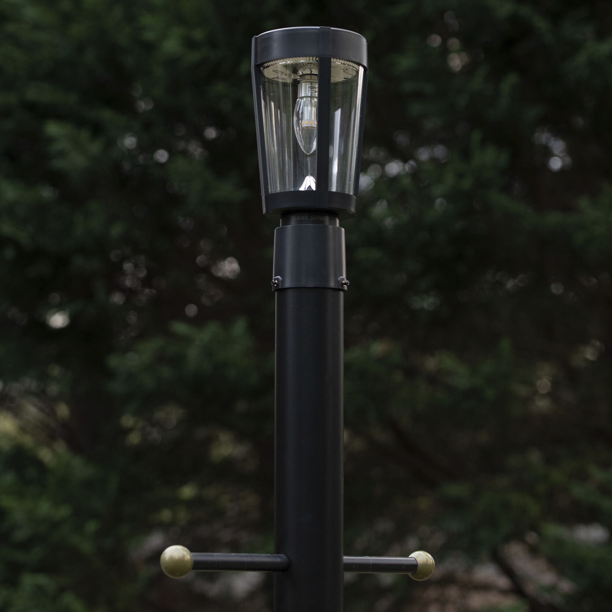 Amphora 12.13 inch Black Post Light, Solar