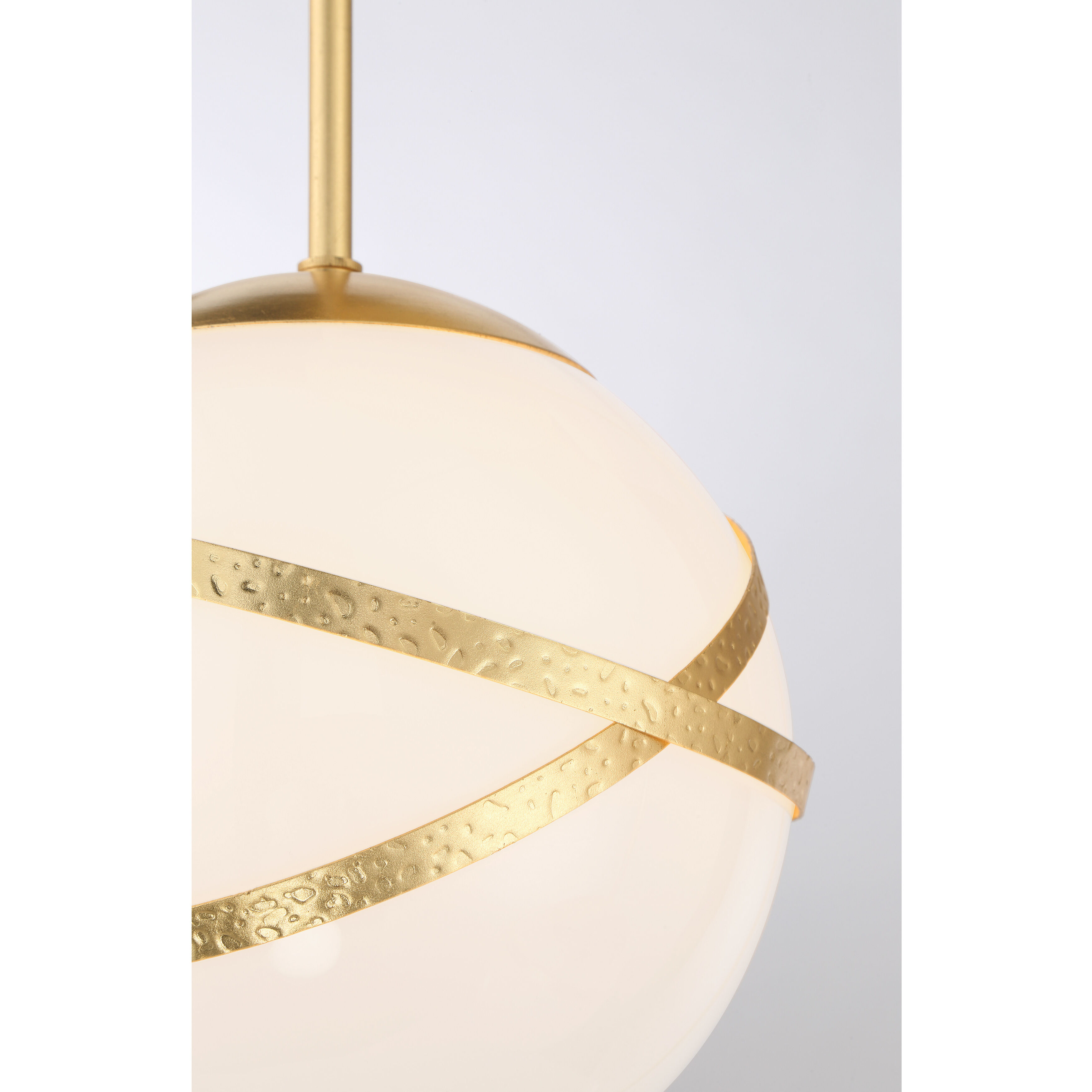 Batignolles 3 Light 24.75 inch Spring Gold Leaf Pan Pendant Ceiling Light