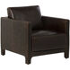 Rodney Chocolate Leather Lounge Chair