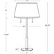Southern Living Daisy 26.25 inch 100.00 watt Natural Brass Table Lamp Portable Light
