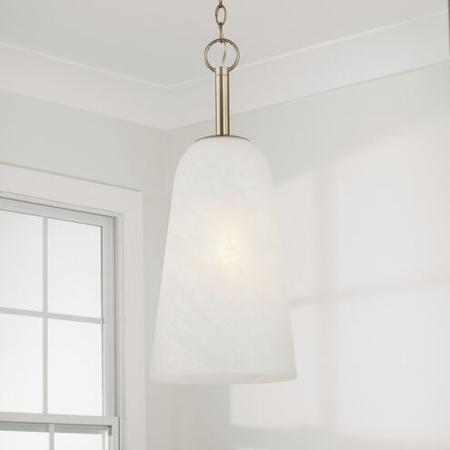 Romy 1 Light 10 inch Matte Brass Pendant Ceiling Light