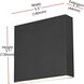 Creed 2 Light 5 inch Black Outdoor Wall Sconce