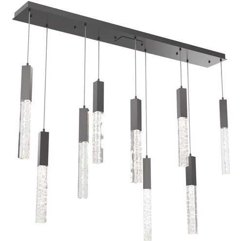 Axis LED 62.5 inch Graphite Linear Pendant Ceiling Light in 3000K LED, Multi-Port