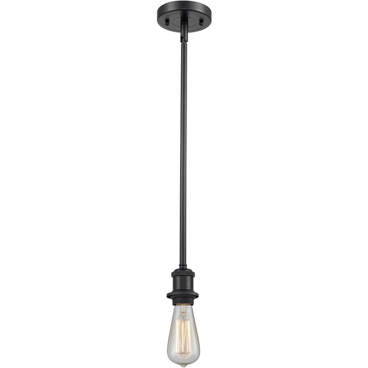 Ballston Bare Bulb LED 4.5 inch Matte Black Pendant Ceiling Light, Ballston