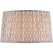 Plume Stone and Ivory 18 inch Tapered Lamp Shade, Large