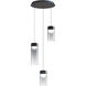 Highball LED 12.5 inch Gunmetal Multi-Light Pendant Ceiling Light