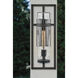 Cordillera Outdoor Wall Mount Lantern in Black, Large