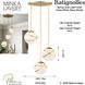 Batignolles 3 Light 24.75 inch Spring Gold Leaf Pan Pendant Ceiling Light