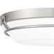 Dunbar 16 inch Brushed Nickel Flush Mount Ceiling Light