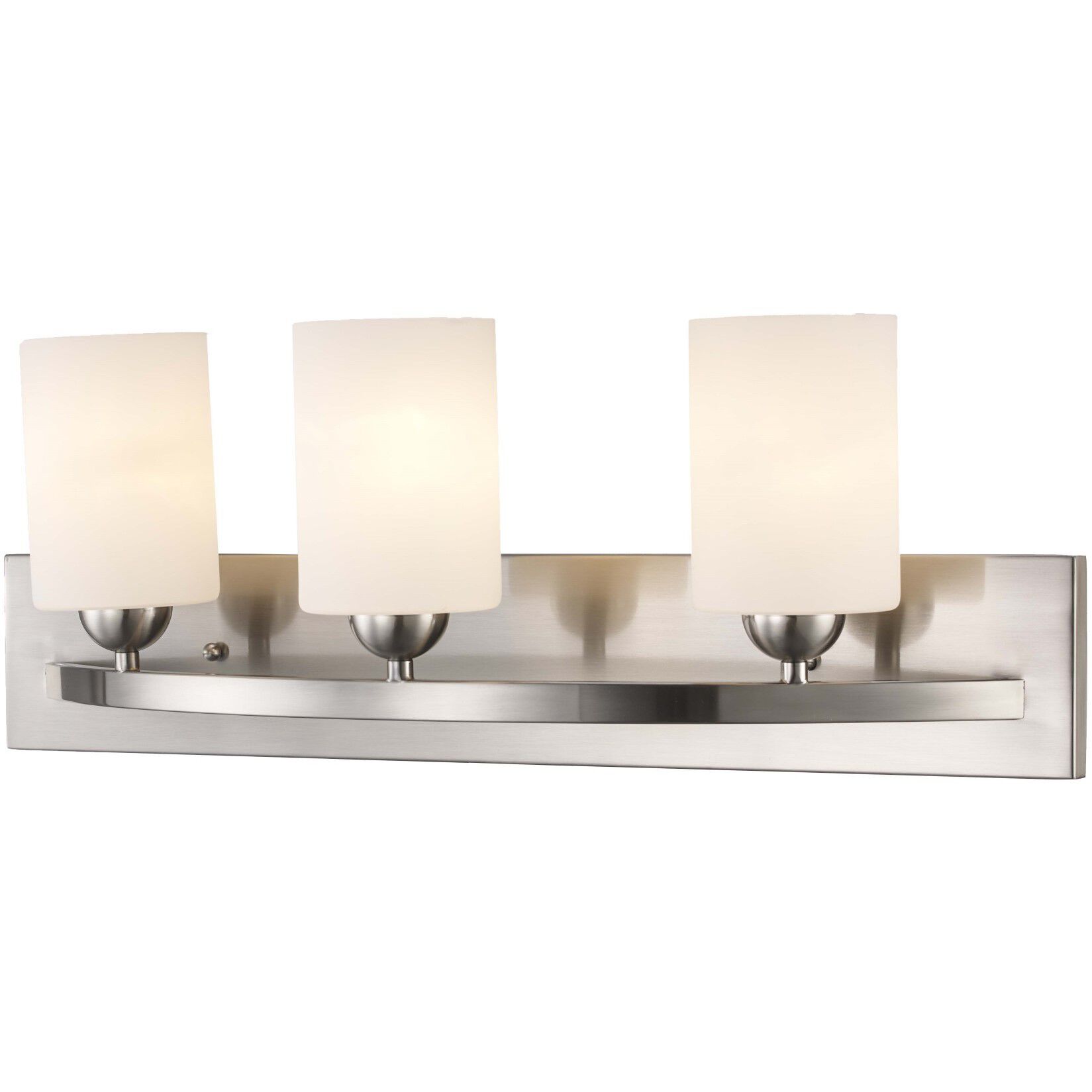 Moonlight 3 Light 24 inch Brushed Nickel Reversible Bath Vanity Bar Wall Light