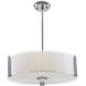 Zurich 3 Light 20 inch Chrome Pendant Ceiling Light