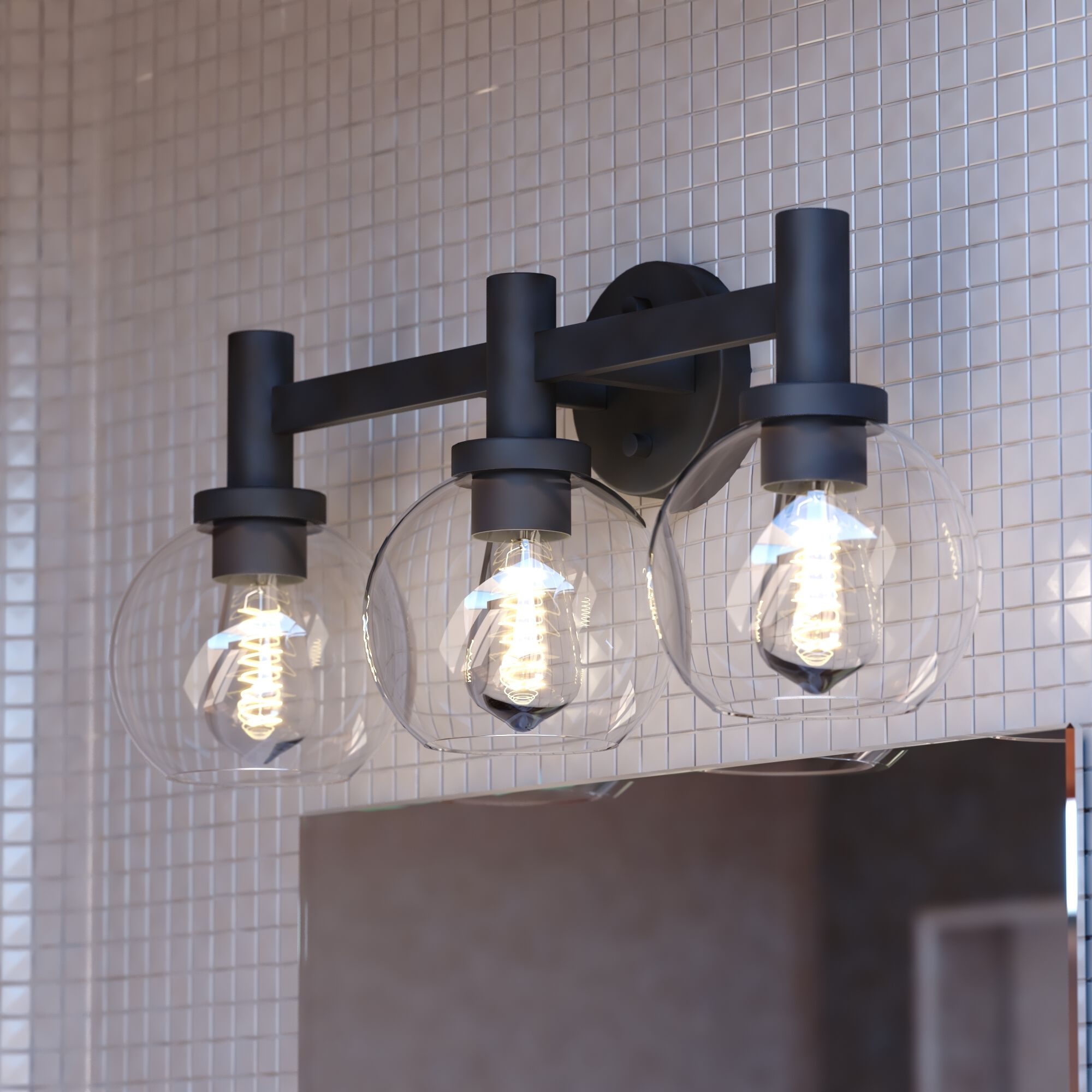 Marshall LED 23.5 inch Matte Black Bathroom Light Wall Light