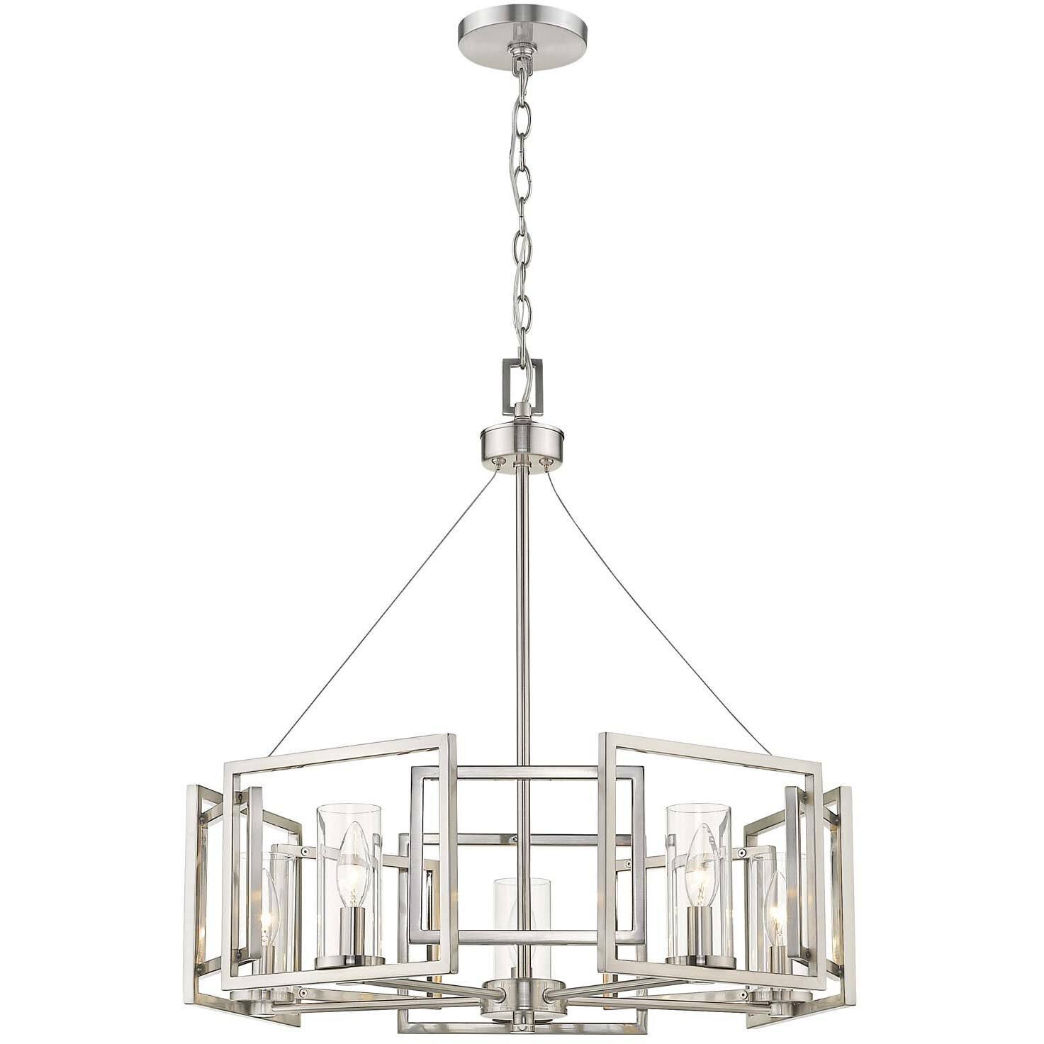 Marco 5 Light 24.5 inch Pewter Chandelier Ceiling Light