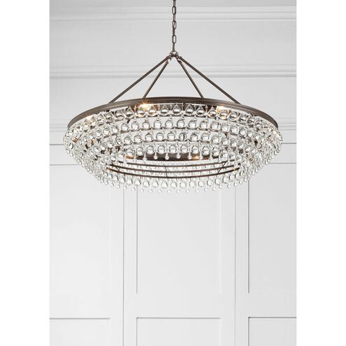 Calypso 8 Light 40 inch Vibrant Bronze Chandelier Ceiling Light