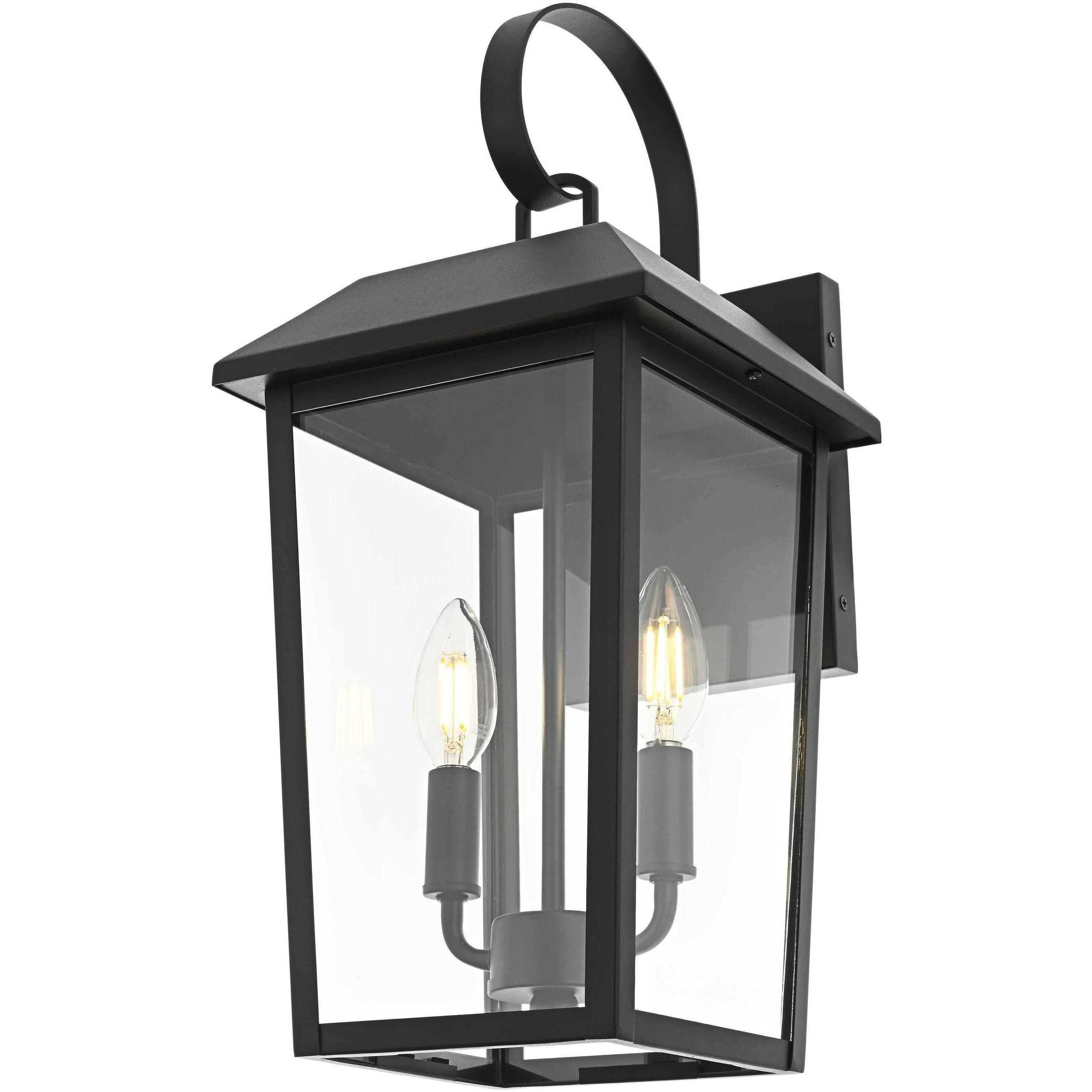 Riggs 2 Light 18 inch Black Outdoor Wall Sconce