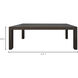 Evander 86.5 X 39 inch Rustic Brown Dining Table